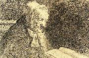 Michael Ancher, portraet af gamle fru brondum